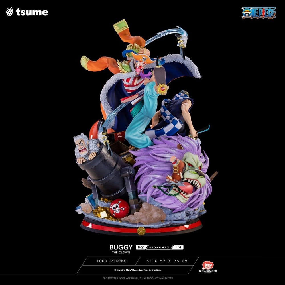 One Piece figurine 1/4 HQS Dioramax Buggy the Clown