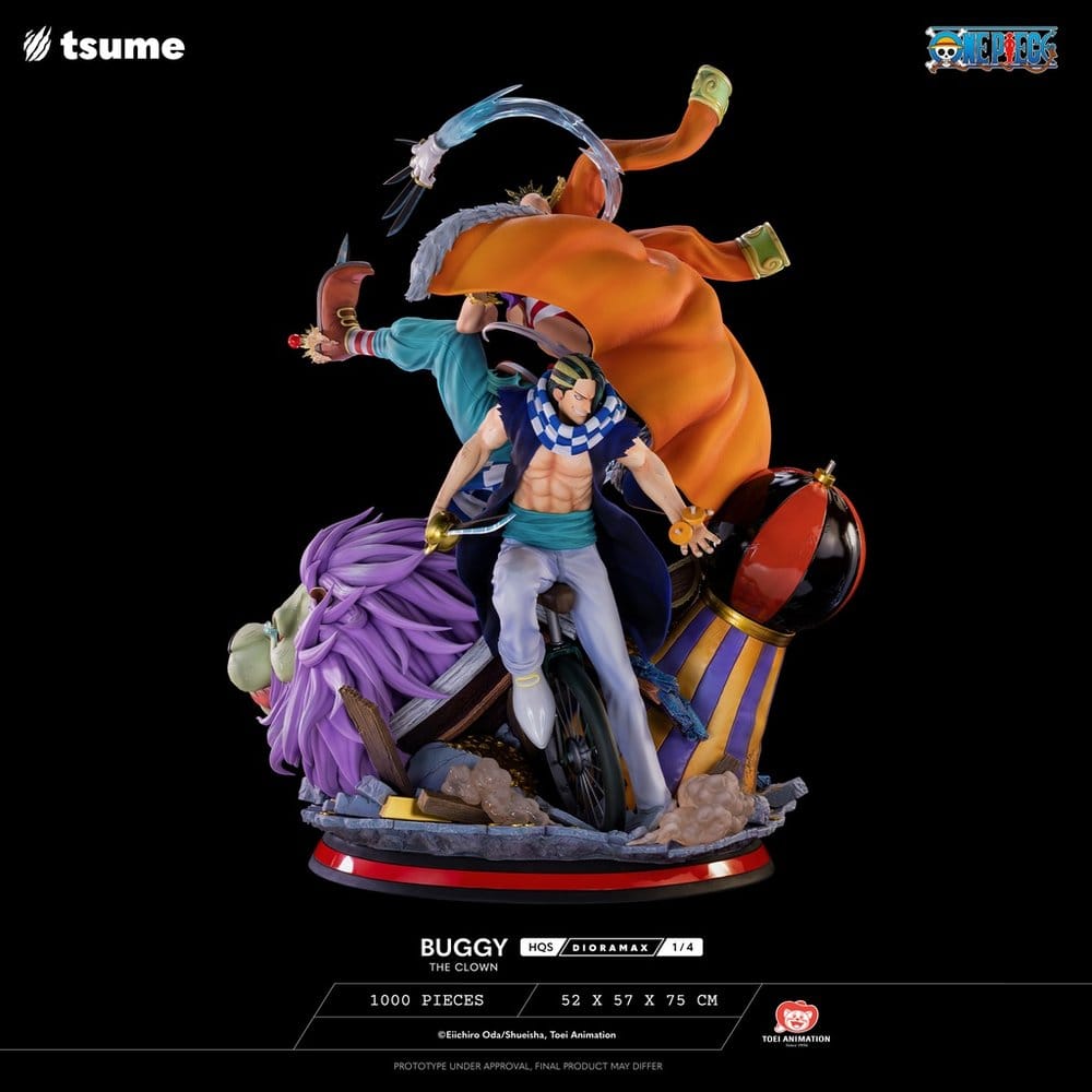 One Piece figurine 1/4 HQS Dioramax Buggy the Clown