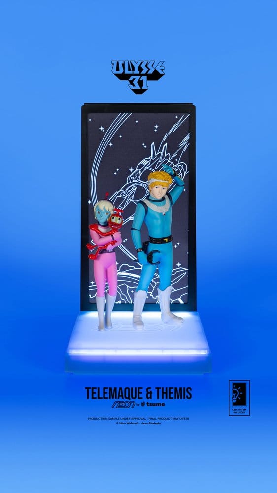 Ulysse 31 Neon figurine 1/9 Telemachus & Themis 20 cm