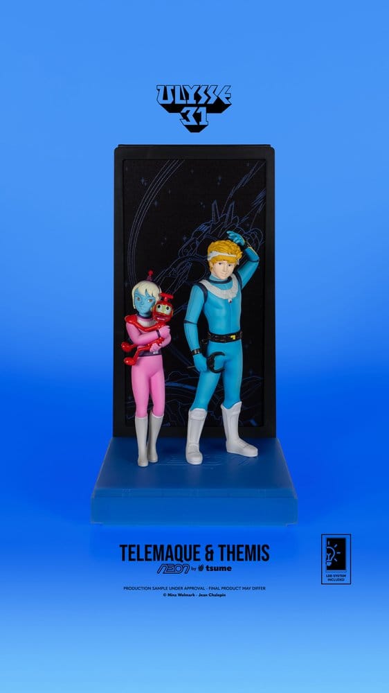 Ulysse 31 Neon figurine 1/9 Telemachus & Themis 20 cm