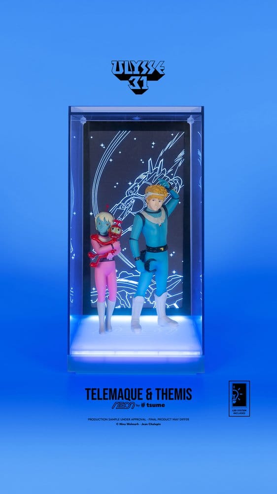Ulysse 31 Neon figurine 1/9 Telemachus & Themis 20 cm