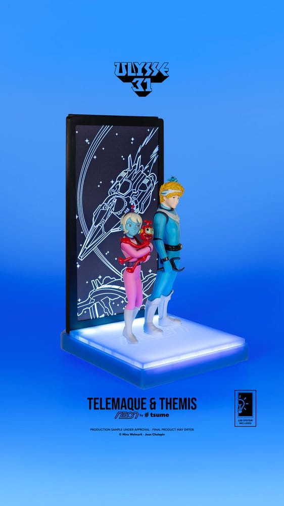Ulysse 31 Neon figurine 1/9 Telemachus & Themis 20 cm