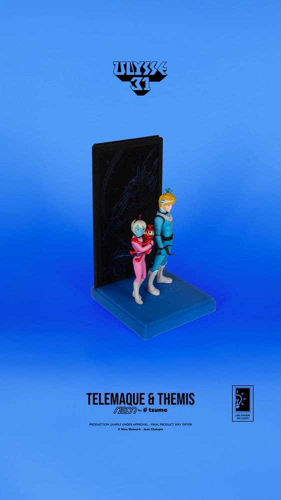 Ulysse 31 Neon figurine 1/9 Telemachus & Themis 20 cm