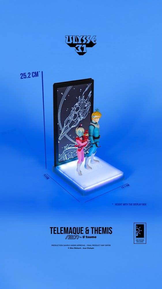 Ulysse 31 Neon figurine 1/9 Telemachus & Themis 20 cm