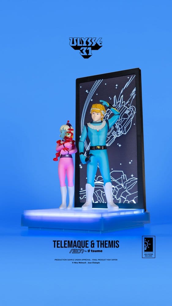 Ulysse 31 Neon figurine 1/9 Telemachus & Themis 20 cm