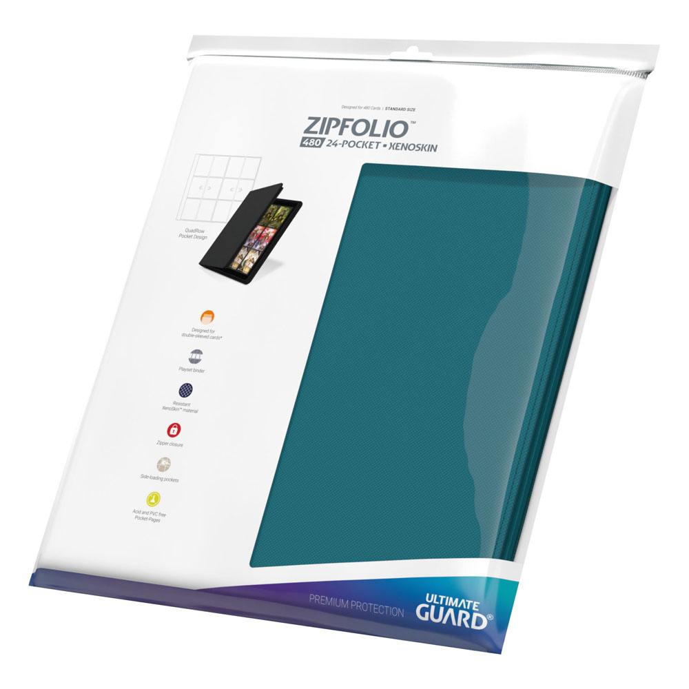 Ultimate Guard Zipfolio 480 24-Pocket Xenoskin - Petrol