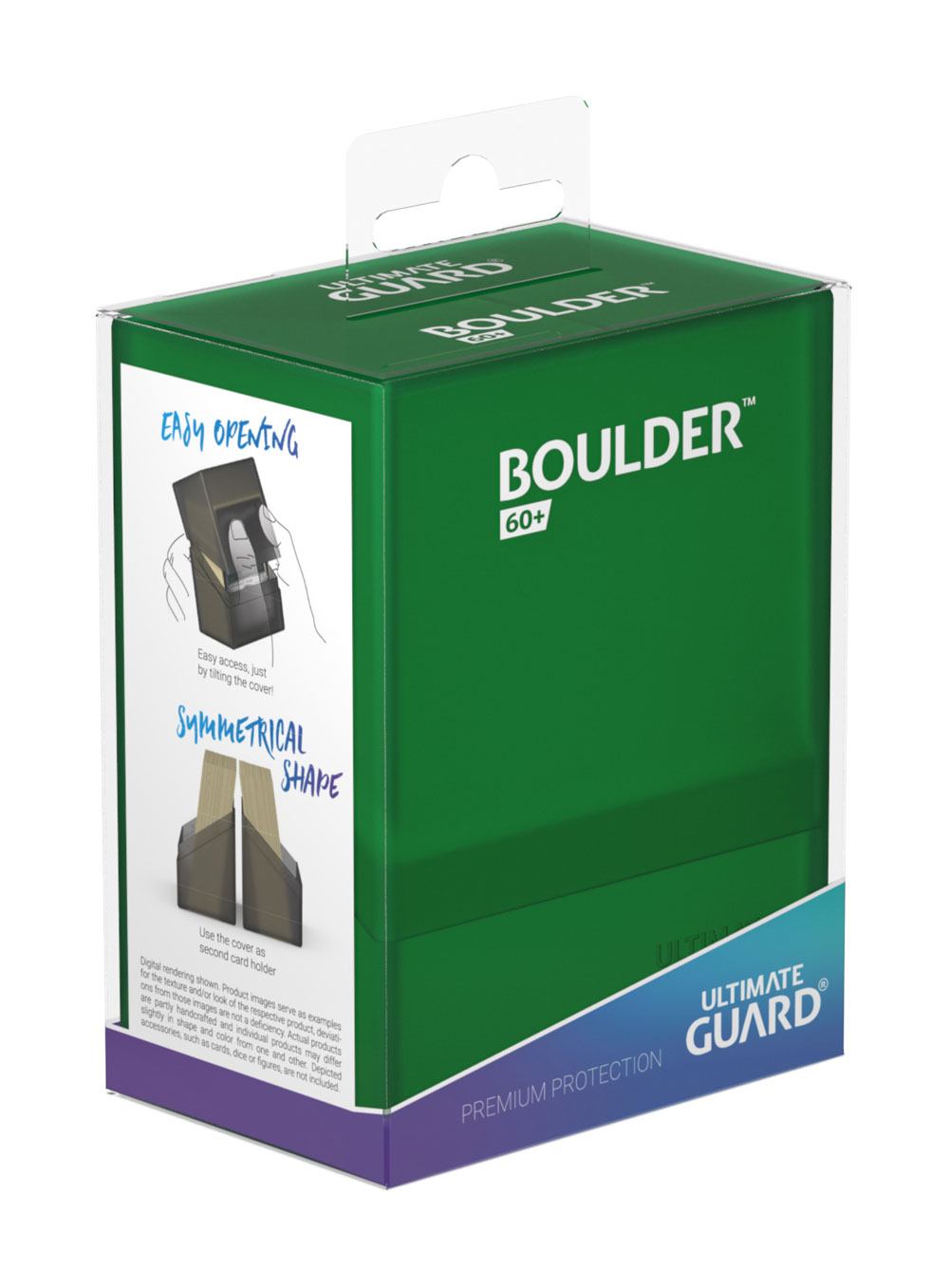 Ultimate Guard Boulder Deck Case 60+ taille standard Emerald