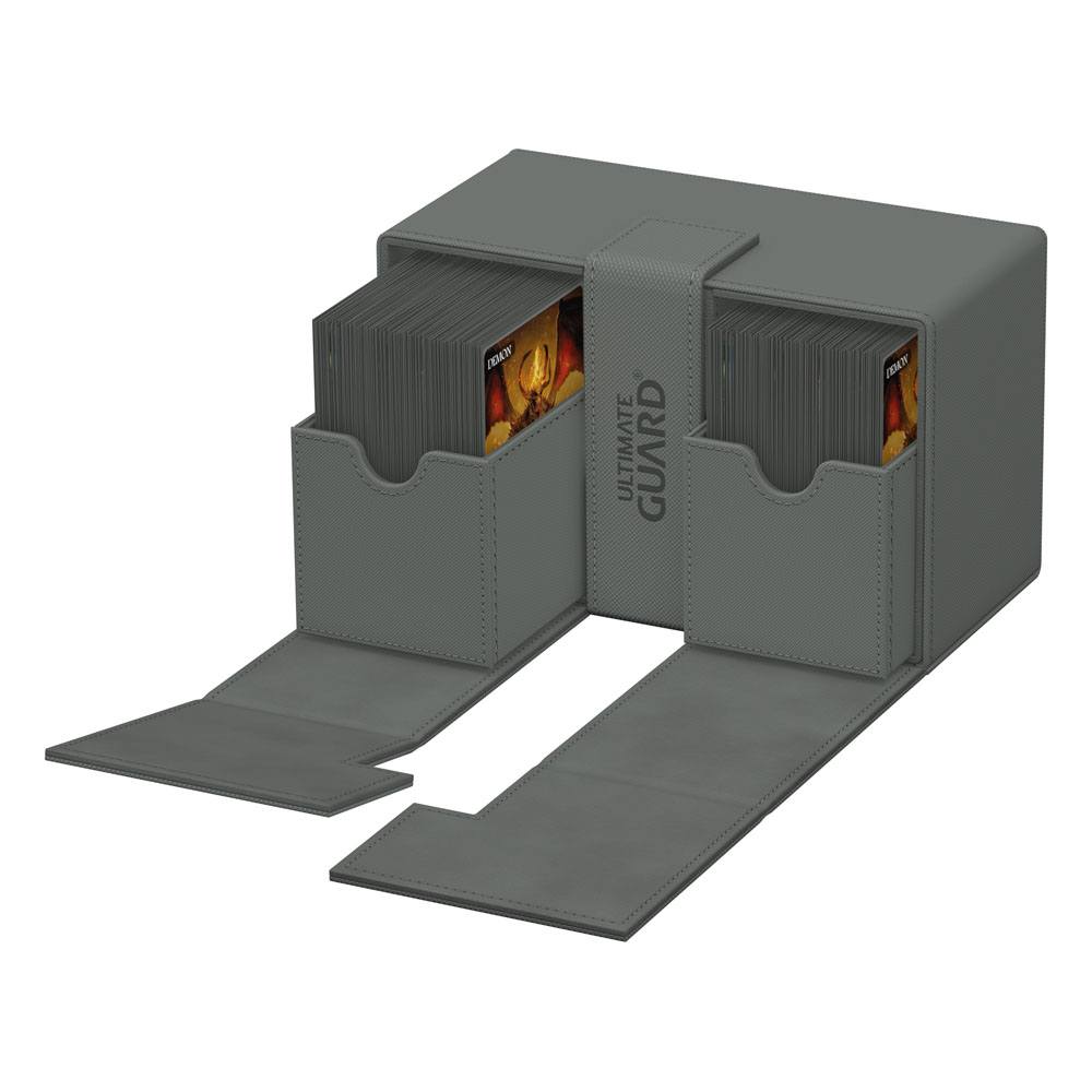 Ultimate Guard Twin Flip`n`Tray 160+ XenoSkin Monocolor Gris