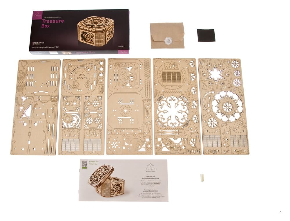 Ugears maquette en bois Boîte à trésor