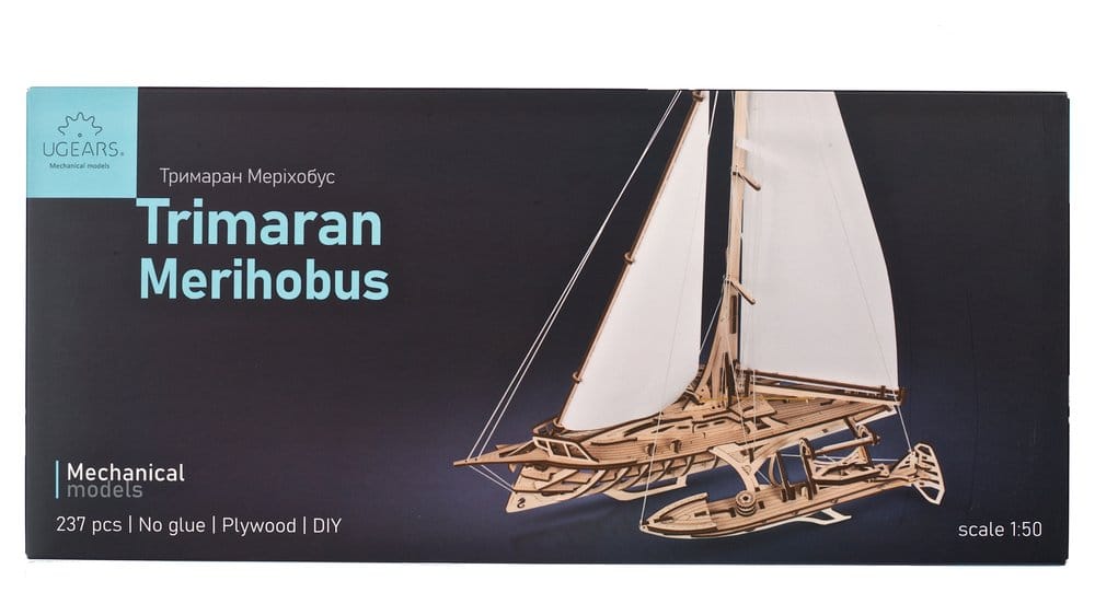 Ugears puzzle en bois 3D Trimaran Merihobus