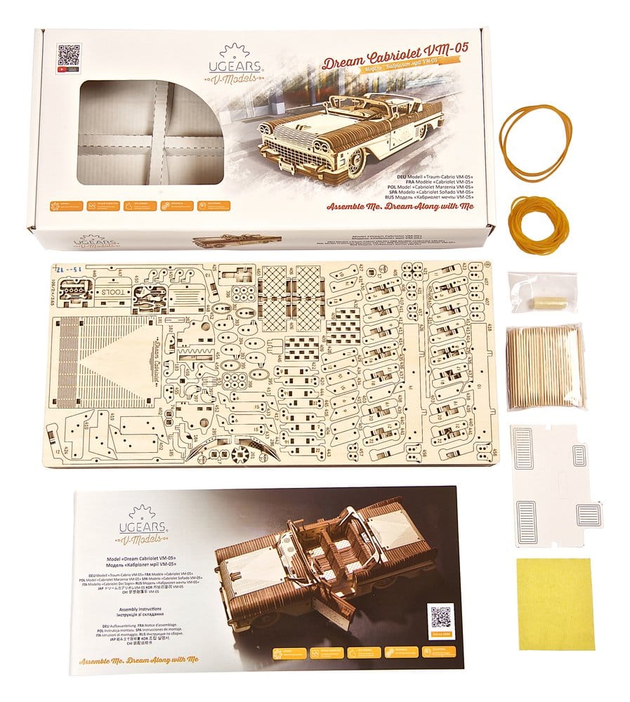 Ugears puzzle en bois 3D Cabriolet Dream VM-05