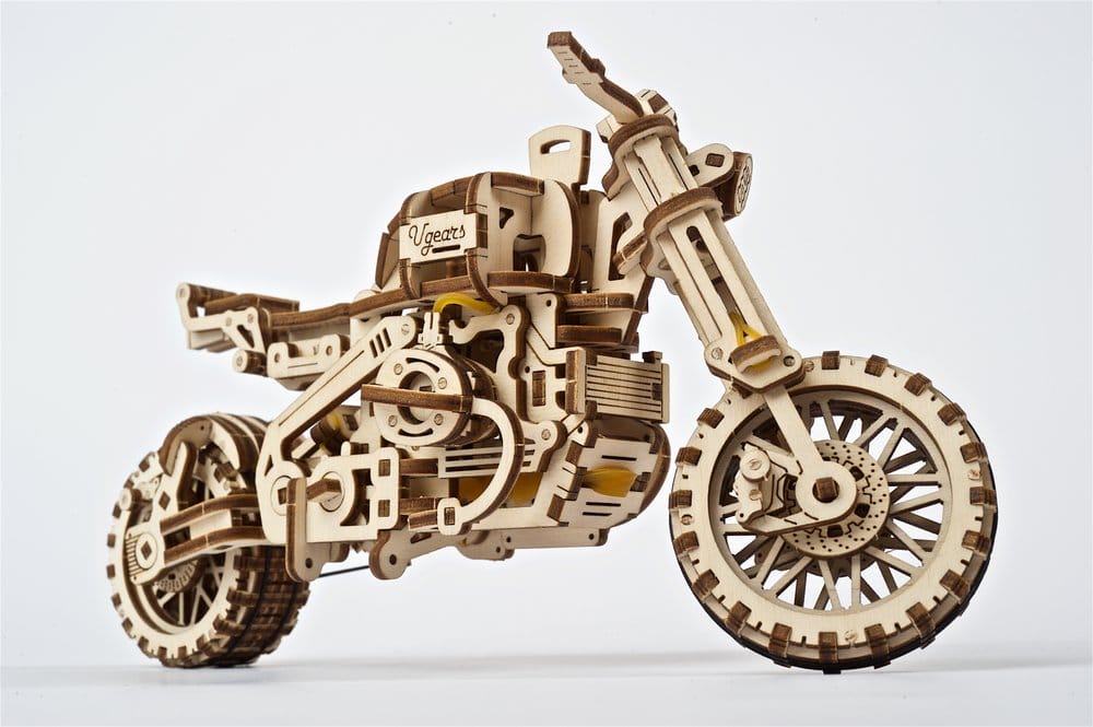 Ugears maquette en bois Scrambler UGR-10 avec side-car