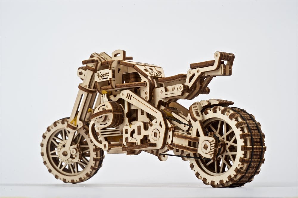 Ugears maquette en bois Scrambler UGR-10 avec side-car