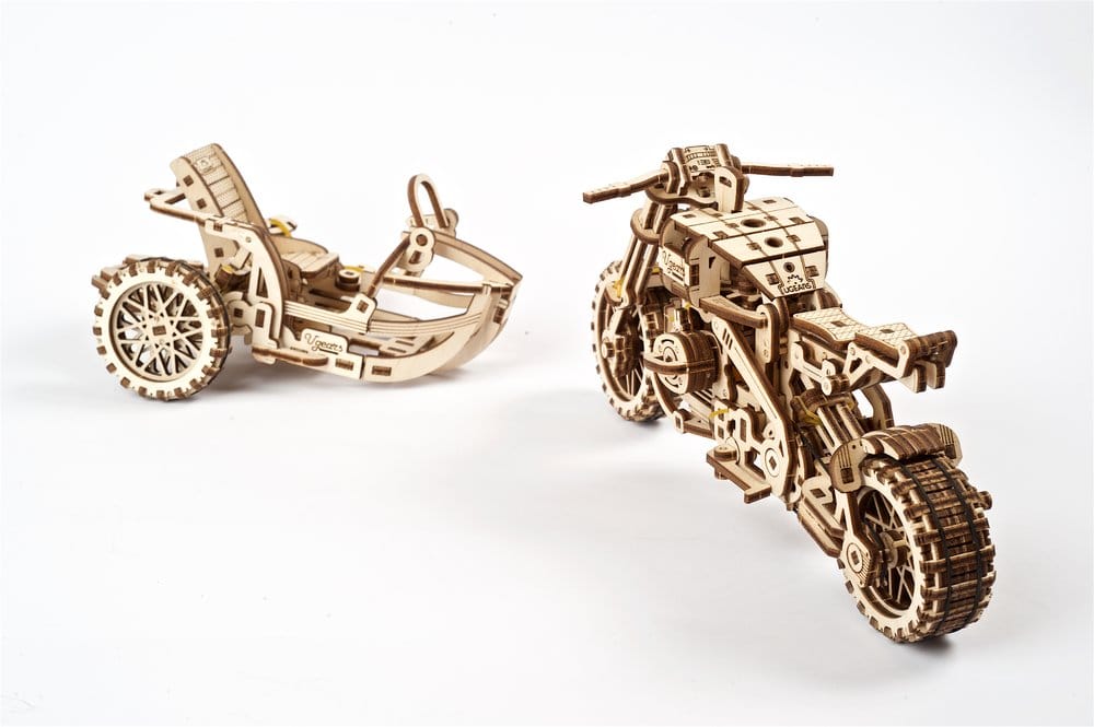 Ugears maquette en bois Scrambler UGR-10 avec side-car
