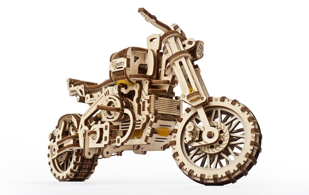 Ugears maquette en bois Scrambler UGR-10 avec side-car