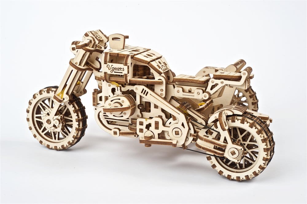 Ugears maquette en bois Scrambler UGR-10 avec side-car