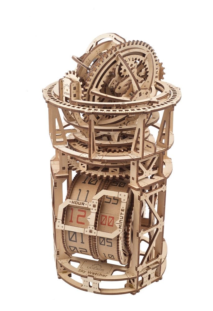 Ugears maquette en bois Horloge de table Skywatcher Tourbillon