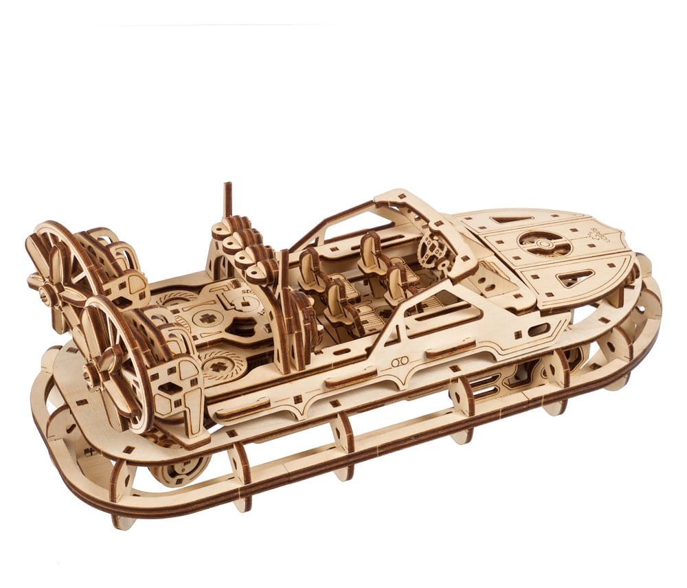 Ugears puzzle en bois 3D Aéroglisseur de Sauvetage