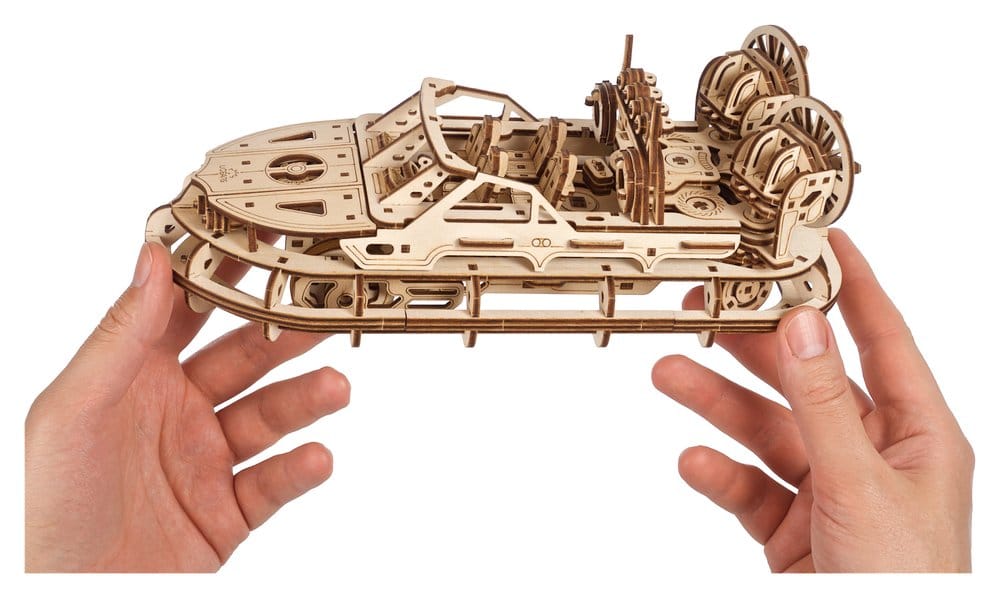 Ugears puzzle en bois 3D Aéroglisseur de Sauvetage
