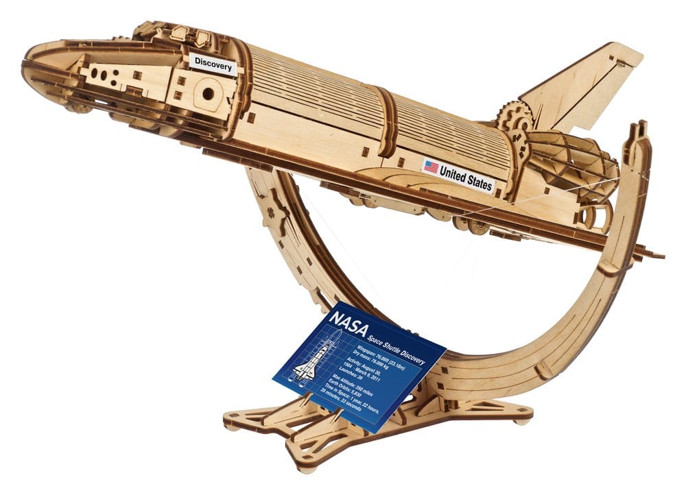NASA maquette en bois Space Shuttle Discovery