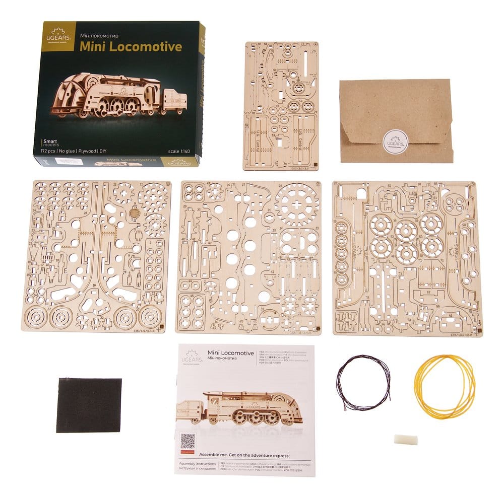 Ugears maquette en bois Mini-locomotive