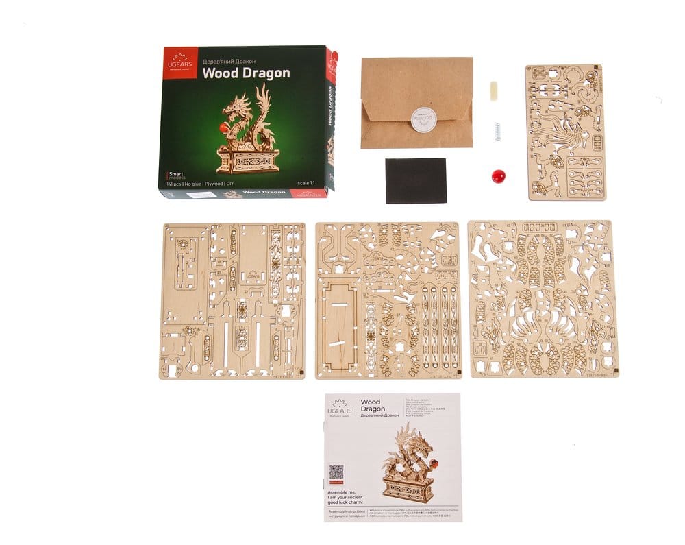 Ugears puzzle en bois 3D Dragon de bois