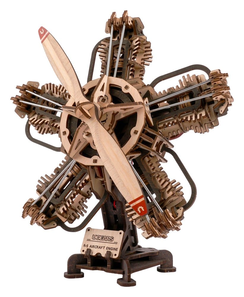 Ugears 3D maquette en bois R-5 Moteur d'avion 25 cm