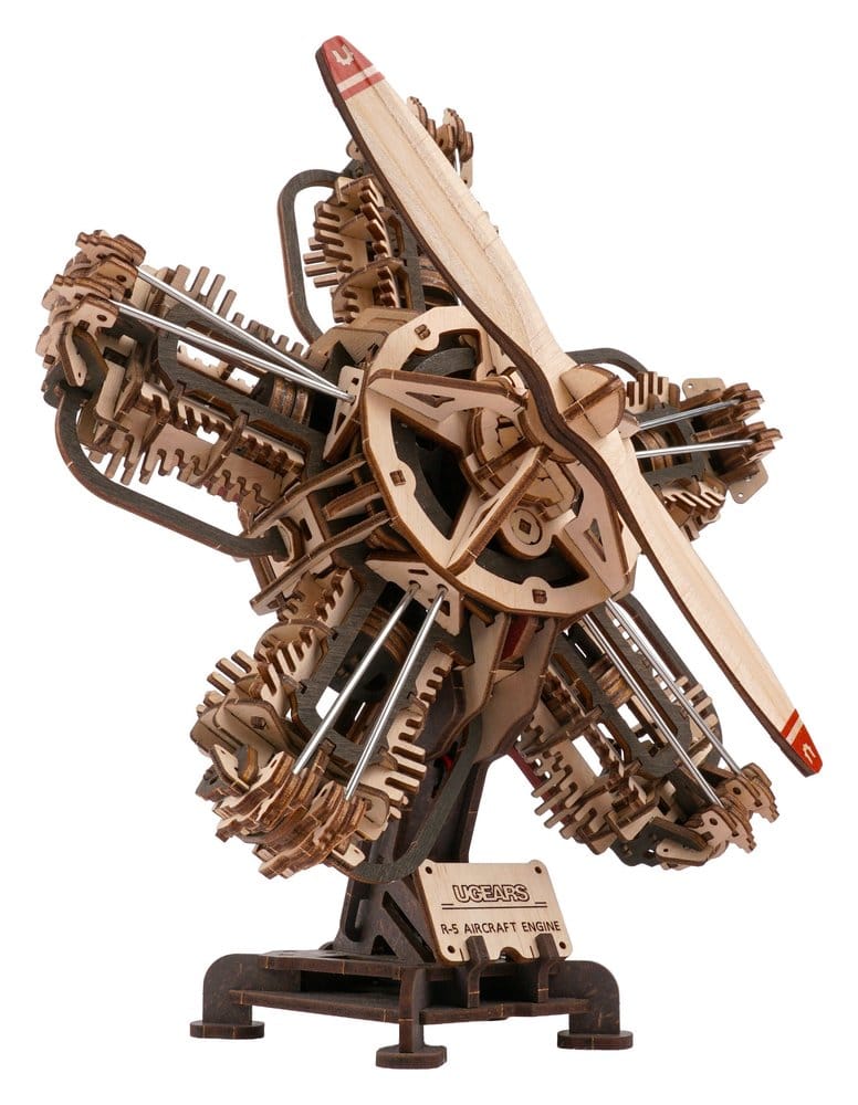 Ugears 3D maquette en bois R-5 Moteur d'avion 25 cm