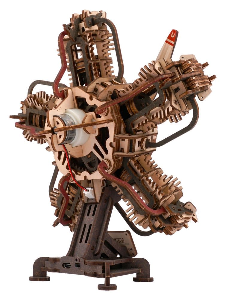 Ugears 3D maquette en bois R-5 Moteur d'avion 25 cm