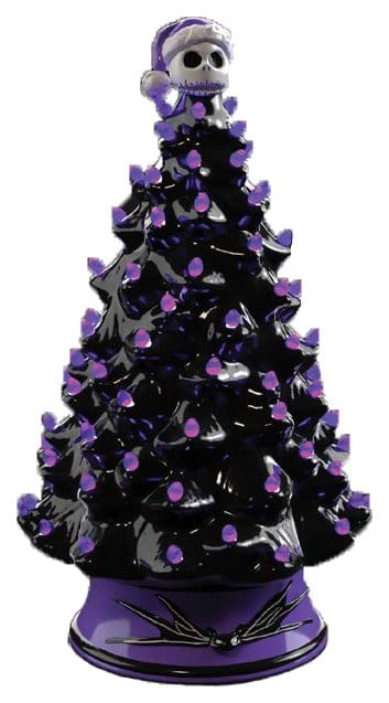 L'Étrange Noël de monsieur Jack Sapin de Noël en céramique avec lumières Jack Skellington 30 cm
