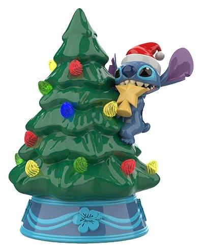 Disney Sapin de Noël en céramique avec lumières Stitch 15 cm