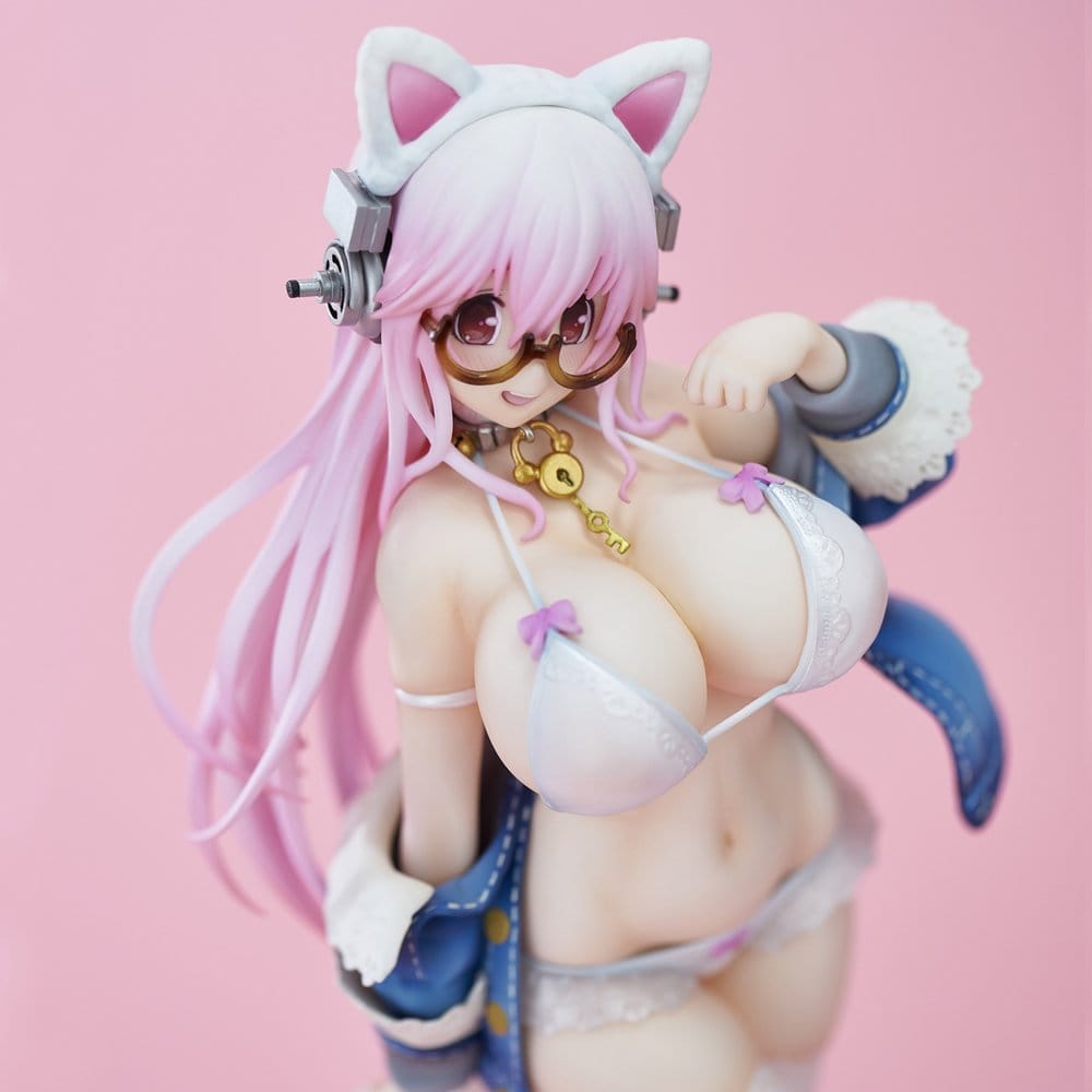 Super Sonico figurine PVC White Cat Ver. (Reissue) 27 cm