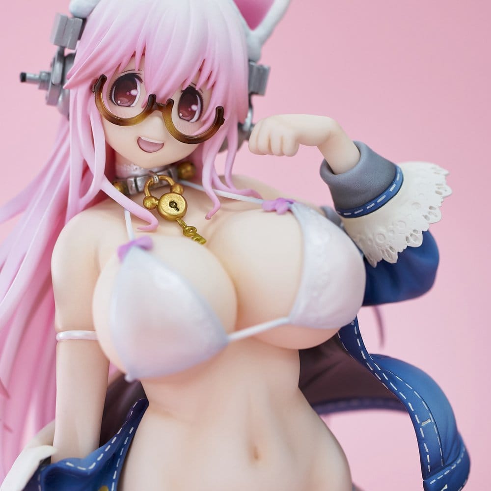 Super Sonico figurine PVC White Cat Ver. (Reissue) 27 cm