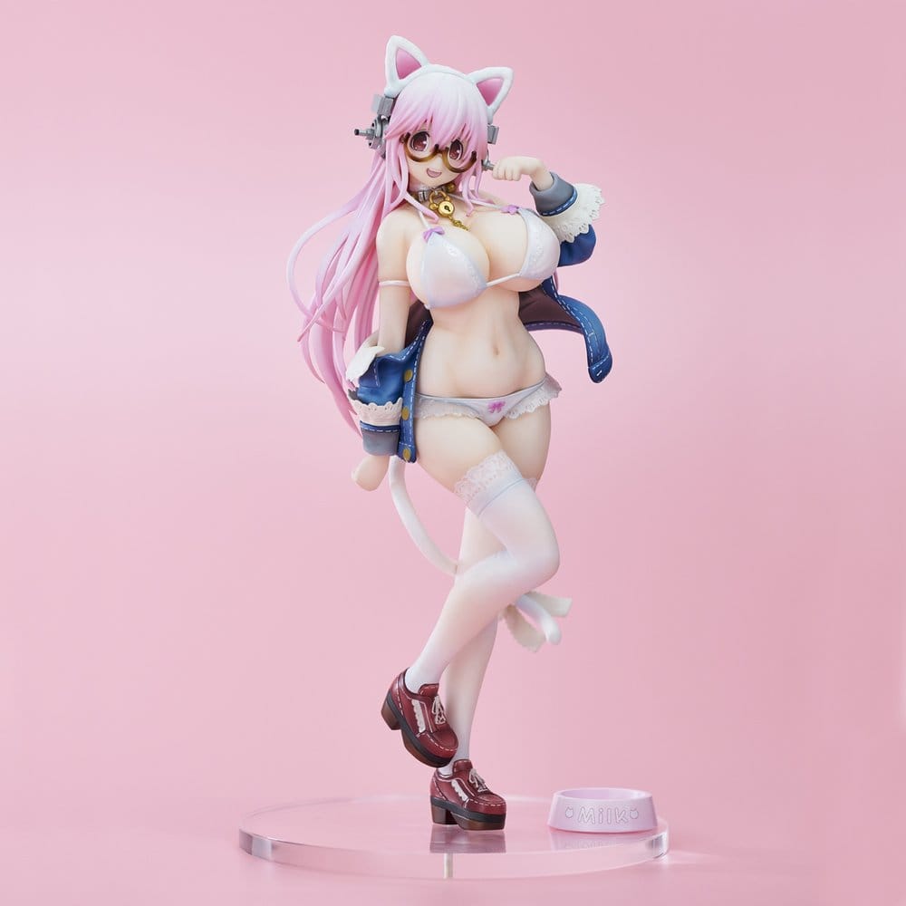 Super Sonico figurine PVC White Cat Ver. (Reissue) 27 cm