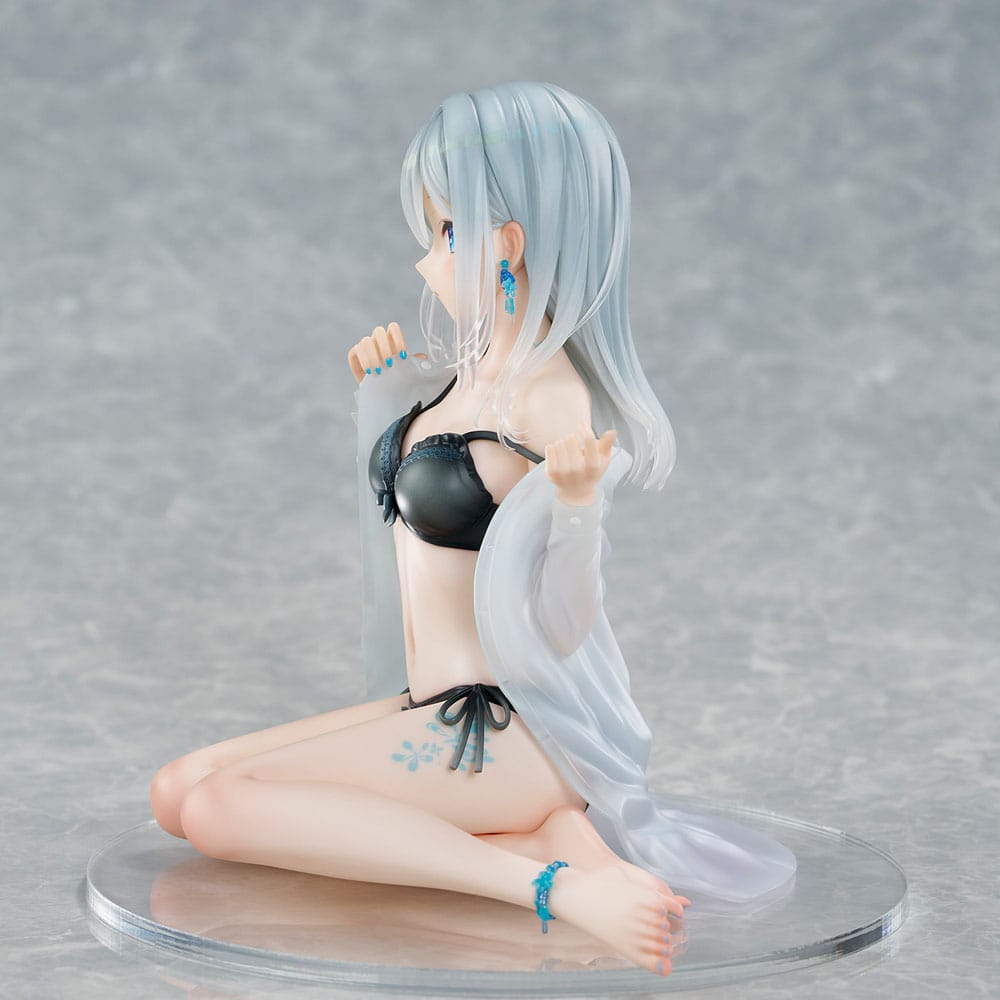Original Character statuette PVC 1/7 Silver-Haired Girl Sky Blue Morning Special Outfit Ver. by Fuumi Illustration 16 cm