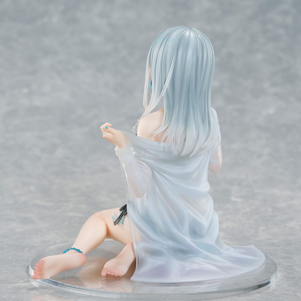 Original Character statuette PVC 1/7 Silver-Haired Girl Sky Blue Morning Special Outfit Ver. by Fuumi Illustration 16 cm