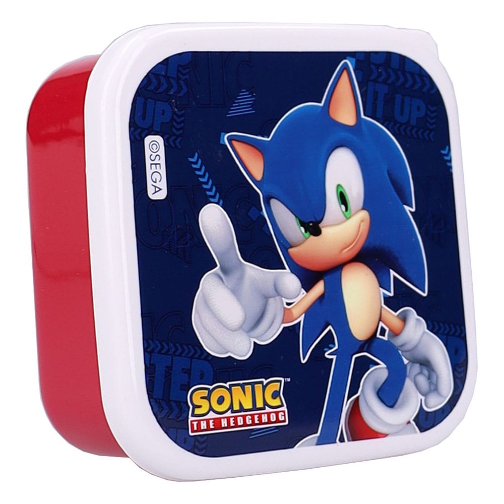Sonic the Hedgehog pack 3 boîtes à goûter Sonic Fresh Bites
