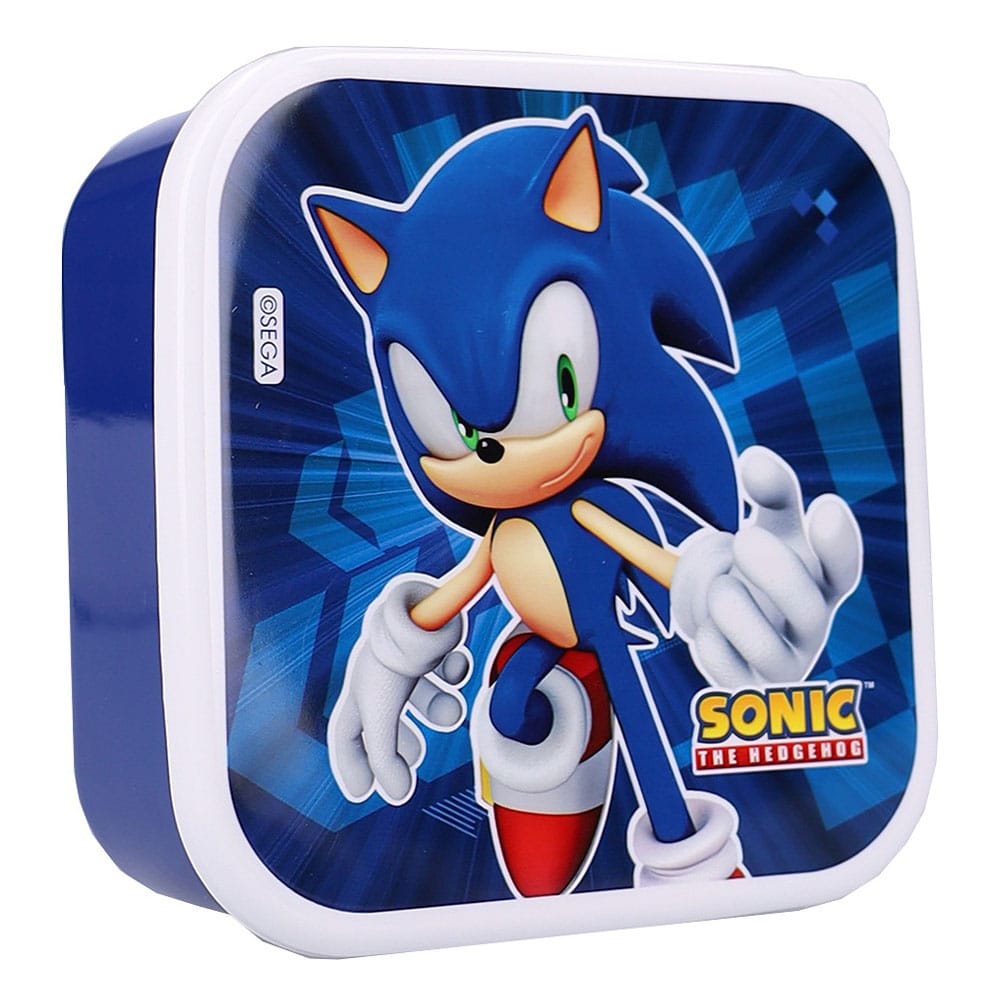 Sonic the Hedgehog pack 3 boîtes à goûter Sonic Fresh Bites