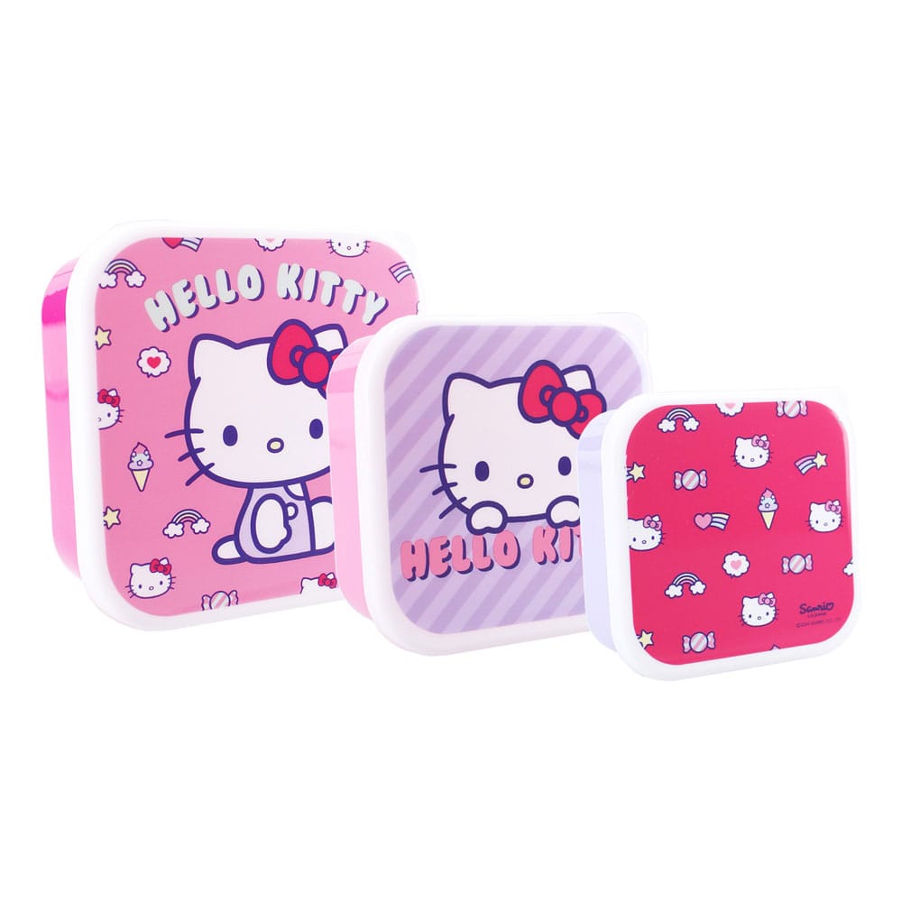 Hello Kitty - Boîte à goûter (3en1) Fresh Bites