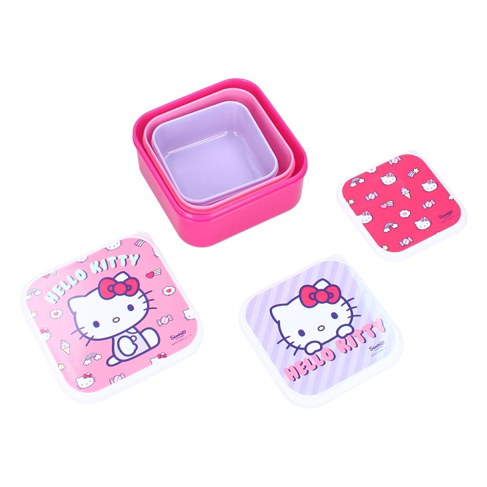 Hello Kitty - Boîte à goûter (3en1) Fresh Bites