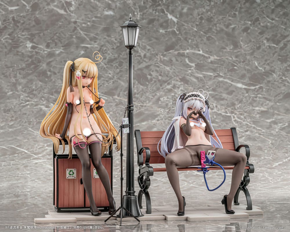 Original Character statuette PVC 1/6 Gyakuryuu Chakai Asaba Tokisaki Illustration By Taketori Zaiku 25 cm