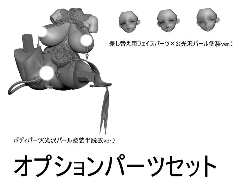 Original Character accessoires pour figurines 1/6 Seishori Sister "Petronille" Succubus Outfit Ver. illustration by Ogre Optional Part Set 12 cm