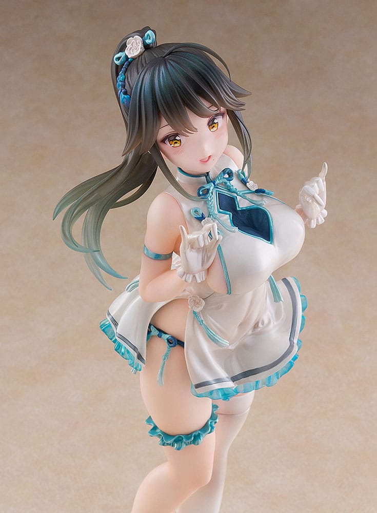 Avian Romance Pink Label 5 statuette PVC 1/6 Ponytail Girl: Qipao 29 cm