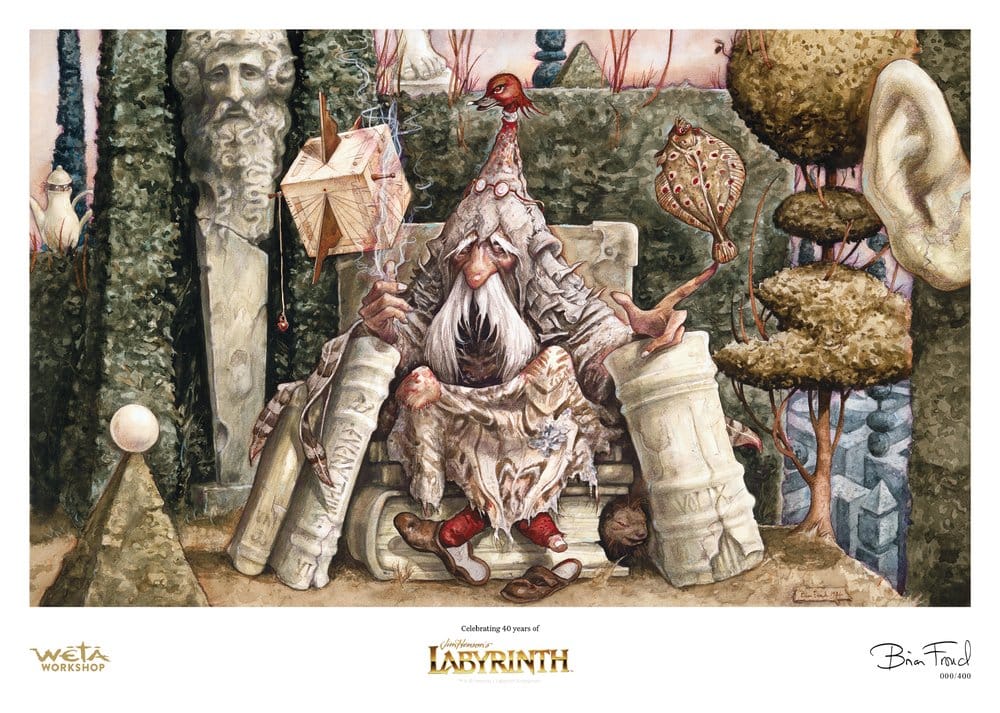 Labyrinthe Reproduction d'art Wiseman of the Labyrinth Édition Limitée 30 cm