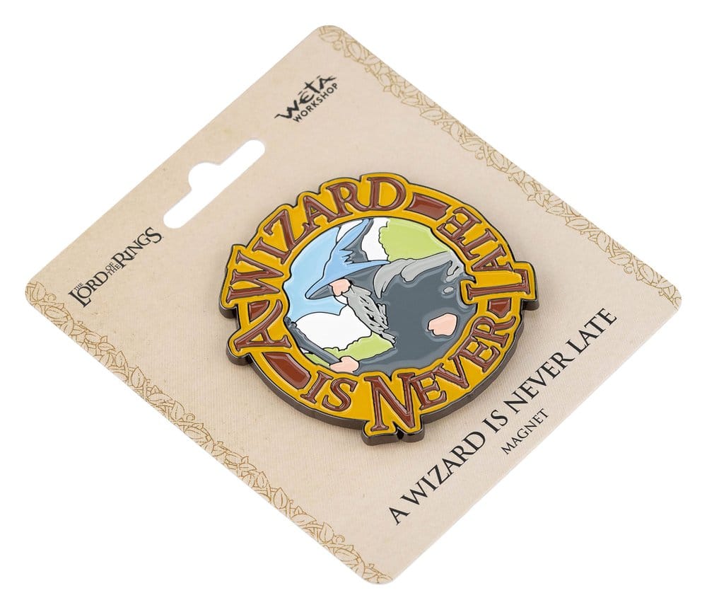 Le Seigneur des Anneaux aimant A Wizard Is Never Late (Enamel) 7 cm