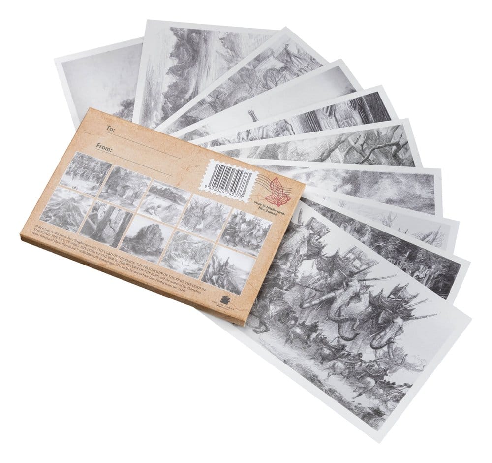 Le Seigneur des Anneaux cartes postales Concept Art by Alan Lee: The Lord of the Rings 15 x 12 cm