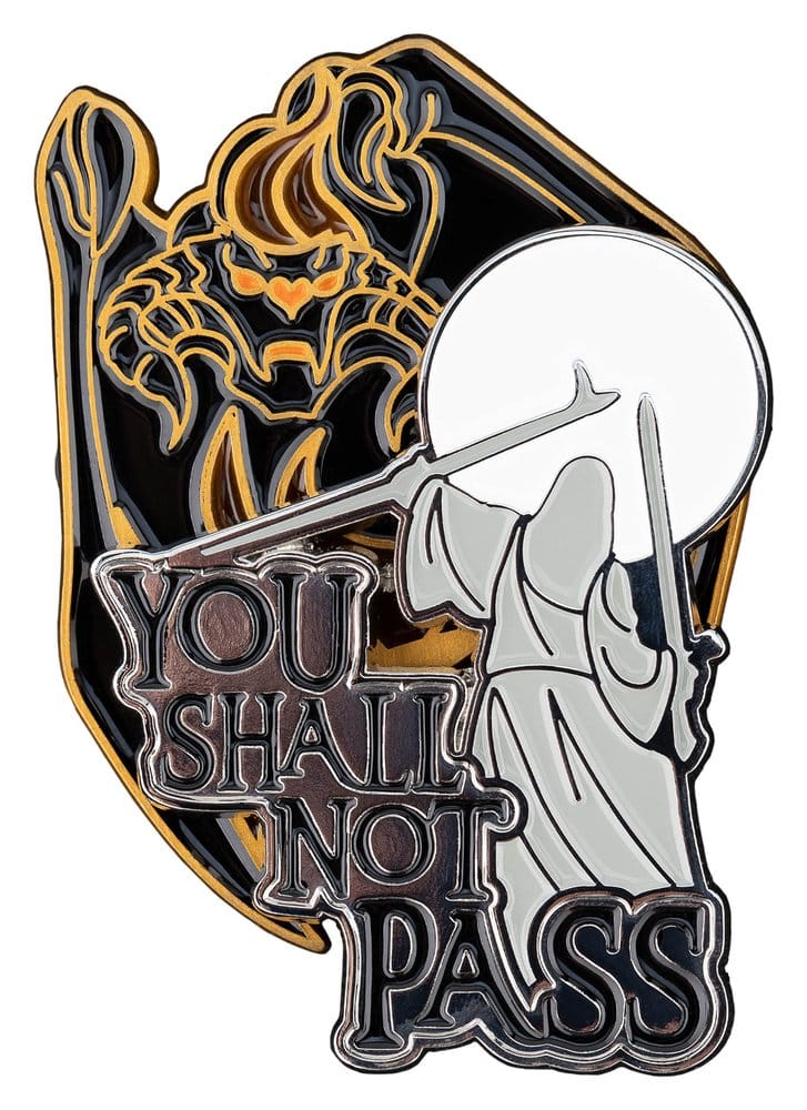 Le Seigneur des Anneaux pack 2 pin's You Shall Not Pass 8 cm