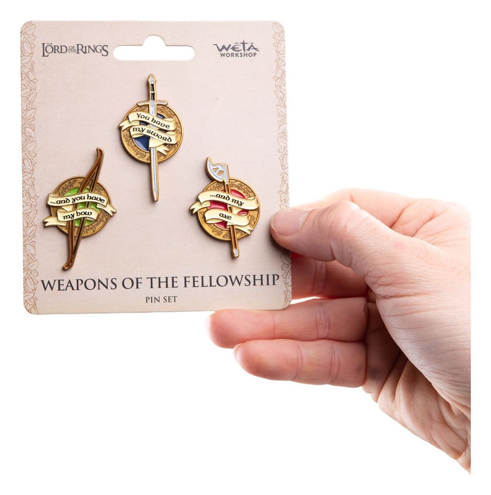 Le Seigneur des Anneaux Trilogie Set de pin's Weapons of the Fellowship