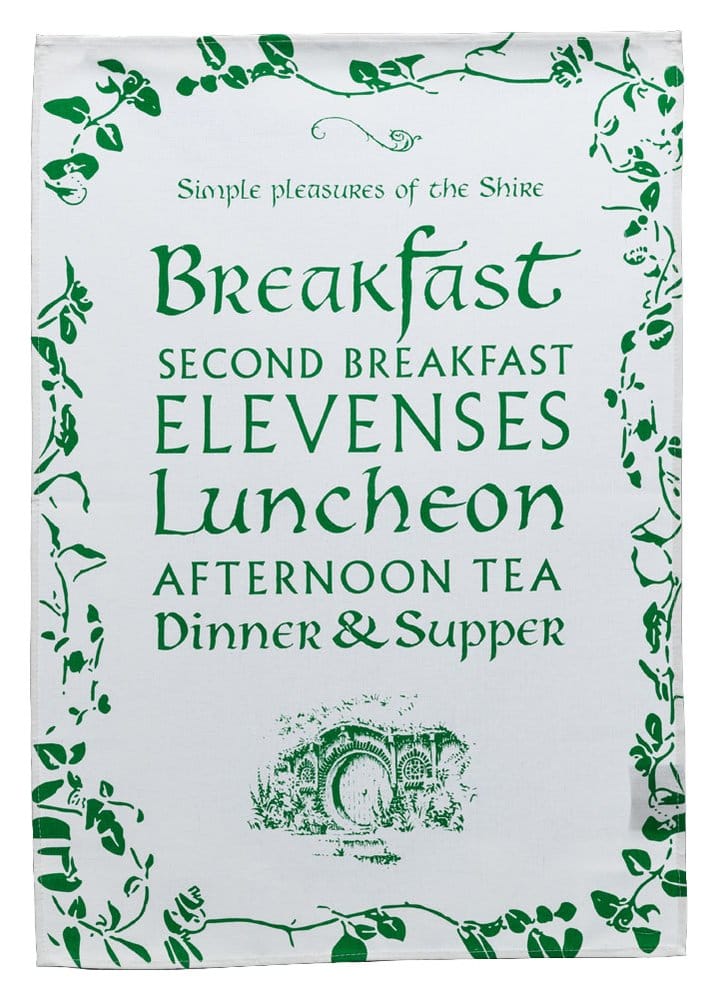 Le Seigneur des Anneaux torchons Simple Pleasures of the Shire 72 cm
