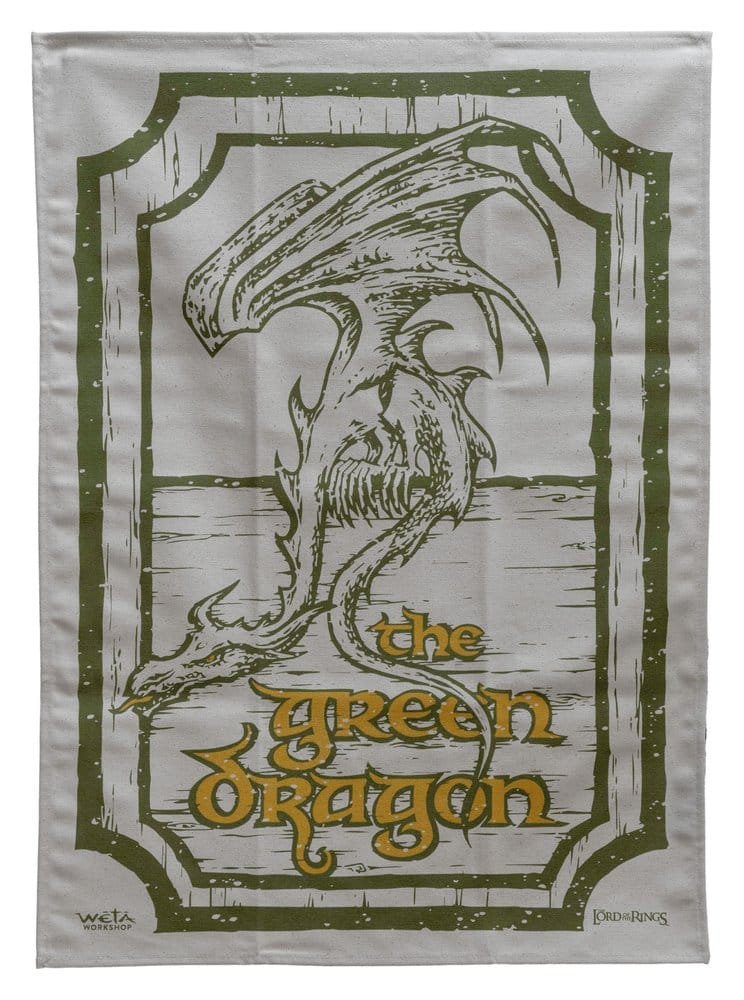 Le Seigneur des Anneaux set de 2 torchons Green Dragon & Prancing Pony 69 cm